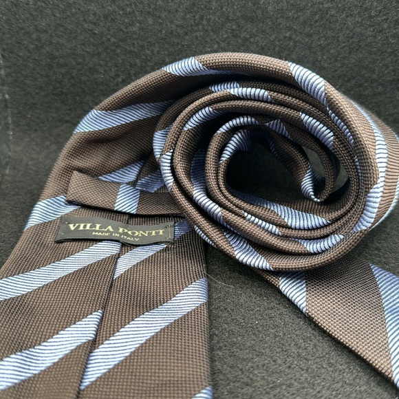 Villa Ponti Italian Made Silk Tie - Picture 3 of 3